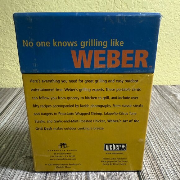 2 WEBER Grill Book of Recipes, Real Grilling, and Art of the Gril Deck – READ - Picture 12 of 12